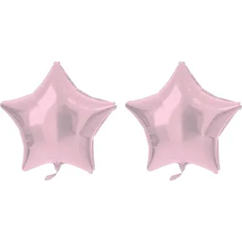 FOLAT Balón foliový - hvězda, pastelově růžová , 48 cm, 2 ks