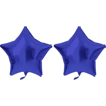 Balónek FOLAT Balón foliový - hvězda, námořnická modrá , 48 cm, 2 ks