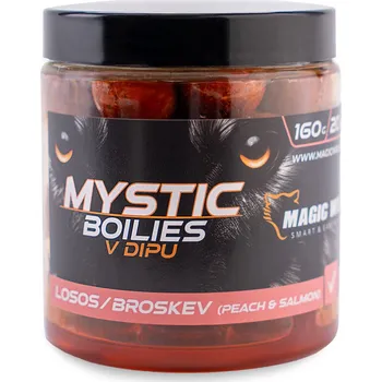 Boilies MAGIC WOLF MYSTIC Boilies v dipu 20mm/160g LOSOS/BROSKEV