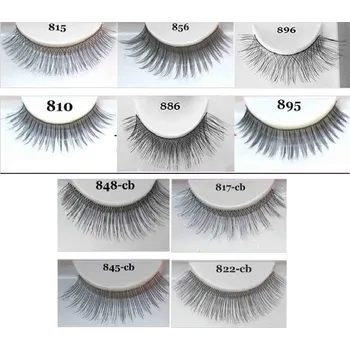 Umělé řasy Hedvábné řasy na pásku SADA 10 PÁRŮ