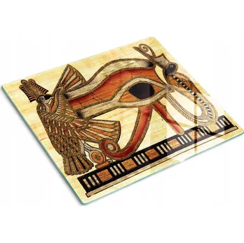 Obraz Skleněná Dekorační Deska Na Servírování Jednohubek Egyptské Oko 60x52 cm