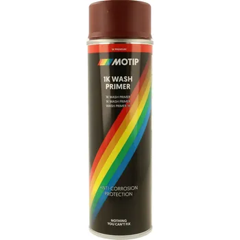 Barva ve spreji Motip 1K červený reaktivní základní sprej 500 ml