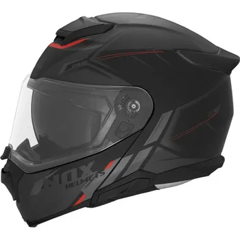 Motodoplněk Helma NOX N967 SYNCHRO černá matná/červená - M