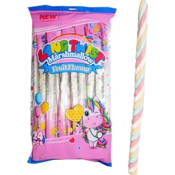 Bonbon Long Twist Marshmallow 24 ks