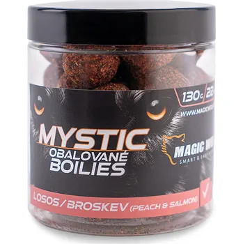 Boilies MAGIC WOLF MYSTIC Boilies OBALOVANÉ Losos/broskev 22mm/130g
