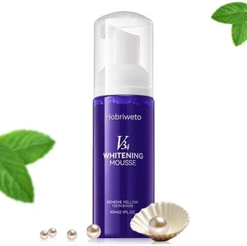 zubní pasta Fialové bělení zubů, korekce barvy, odstraňování skvrn na zubech, sérum na bělení zubů, posilovač