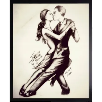 Obraz Plakát Tango Dance v rámu 44 x 54 cm