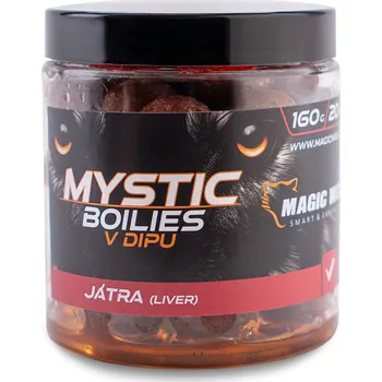 Boilies MAGIC WOLF MYSTIC Boilies v dipu 20mm/160g JÁTRA