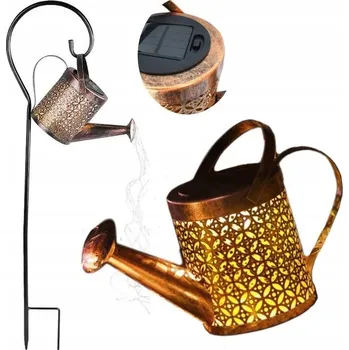 Venkovní osvětlení ZAPICHOVACÍ KONVICE ZAHRADNÍ LED LAMPA SOLÁRNÍ SE SENZOREM SOUMRAKU