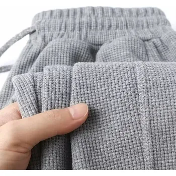 Pánské volné tepláky s vysokým pasem Barva: Světle Šedá, Velikost: L