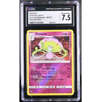 Společenská hra Pokémon BUS 098/147 Shiinotic REVERSE HOLO - Burning Shadows - CGC 7.5
