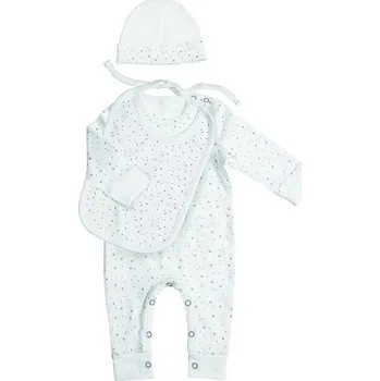 BAMBAM l ORGANICKÝ SET 50/56 čepička, bryndák, obleček