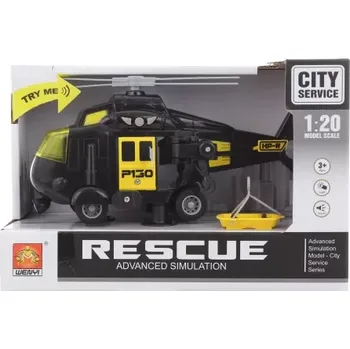 autíčko Lamps Helikoptéra černá na baterie