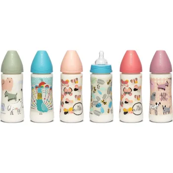 Kojenecká láhev SUAVINEX | LÁHEV Kulatá savička SILIKON 360 ml