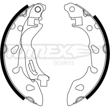 Brzdová čelist Sada brzdových čelistí TOMEX C TX 23-04