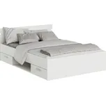 Postel, 140x200, bílá, MICHIGAN NEW