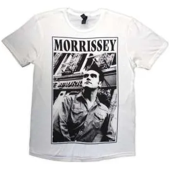 Merch Morrissey: Morrissey Unisex T-shirt: Maurice B&w (white) (xx-large) XXL