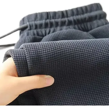 Pánské volné tepláky s vysokým pasem Barva: Černá, Velikost: M