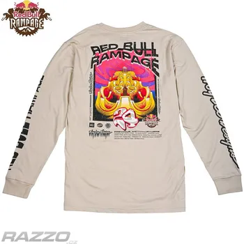 Pánské tričko Pánské tričko s dlouhým rukávem TroyLeeDesigns RedBull Rampage Altered Reality LS Tee Cement XXL