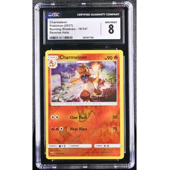 Společenská hra Pokémon BUS 019/147 Charmeleon REVERSE HOLO - Burning Shadows - CGC 8