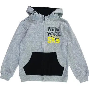 Chlapecká mikina Mikina chlapecká VENERE New York šedá Barva: Šedá, Velikost: 152