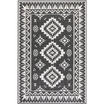 Koberec ELLE Decoration Kusový koberec Gemini 106019 Black z kolekce Elle – na ven i na doma Rozměry koberců: 80x150
