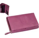 Leonardo Verrelli Fialová peněženka kožená dámská
