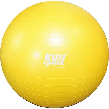 Gymnastický míč KUBISPORT Míč gymnastický žlutý 65cm fitness balon rehabilitační do 130kg | 729957