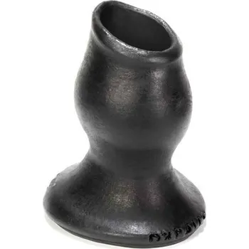 Anální kolík Oxballs Pig-Hole-4 (XL) Fuckplug Black, silikonový anální tunel 14 x 6,5–8 cm