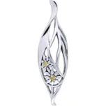 Peter Stone KOPRETINA, stříbrný přívěsek s citrínem, Ag 925