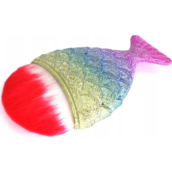 Kosmetický štětec Štětec Rybka Mořská panna Ombre na make-up, odstraňování prachu, Ombre