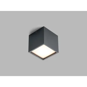 Osvětlení Stropní LED2 svítidlo CUBE CRI90 IP54 stmívatelné Varianta: 100 x 100 x 100 mm, antracit, 12 W, 500 lm, 3000 K, TRIAC