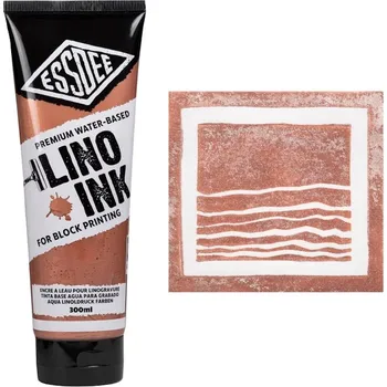 Speciální výtvarná barva ESSDEE Barva na linoryt 300 ml - Bronzová "Metallic bronze"