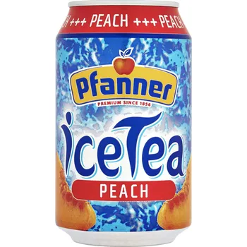Limonáda Pfanner Ledový čaj broskev plech 330 ml