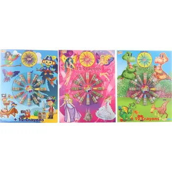 omalovánky Omalovánky A4 s voskovkama