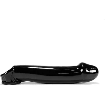 Návlek na penis Návlek na penis Oxballs Muscle černý, návlek pro zvětšení penisu 23 x 4–5 cm