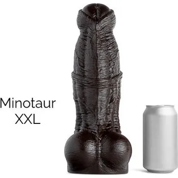 Dildo Mr. Hankey’s Toys Minotaur XXL, prémiové silikonové dildo s Vac-U-Lock 33,6 x 6,3–10,1 cm