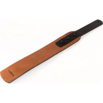 Pánské erotické prádlo Whips Primal Bond Braided Paddle Brown, ohebná hnědá plácačka