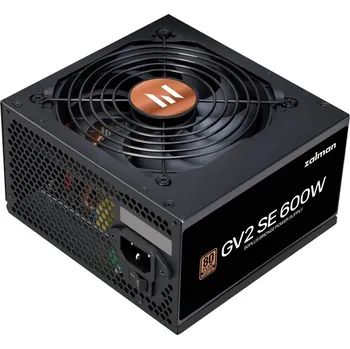 Počítačový zdroj Zalman zdroj ZM600-GV2SE 600W/ ATX / akt. PFC / 120mm ventilátor / 80PLUS