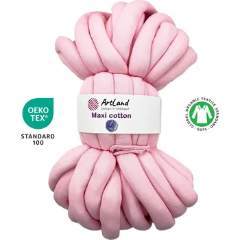 Příze Příze na pletení rukama Maxi-Cotton Pink Lady
