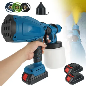 Stříkací pistole ELEKTRICKÁ PISTOLE NA MALOVÁNÍ ZDÍ S BARVOU, MALÍŘSKÝ AGREGÁT SE 2× AKU