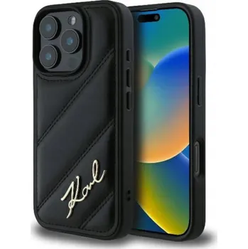 Pouzdro na mobilní telefon Zadní Kryt Karl Lagerfeld pro Apple iPhone 16 Pro, černý