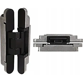 pant NEVIDITELNÝ PANT PRO DVEŘE S OBRÁCENOU FÁLZÍ, NOSNOST 80 KG, ČERNÝ MAT