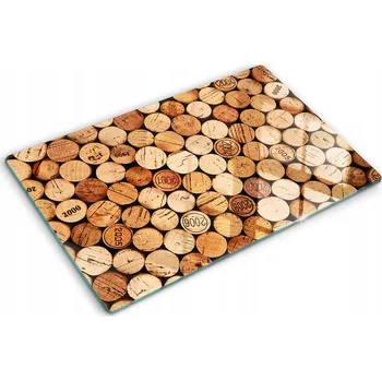 Obraz Multifunkční Dekorační Skleněná Deska do Kuchyně Zátky na víno 80x52 cm