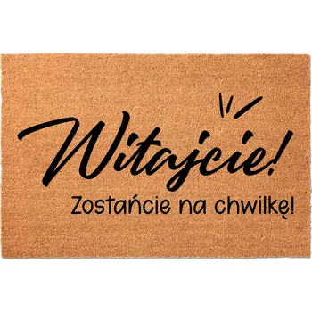 KOKOSOVÁ VSTUPNÍ ROHOŽKA 40X60 CM - DOMOV / STYLOVÝ DEKOR S VTIPNÝM POTISKEM