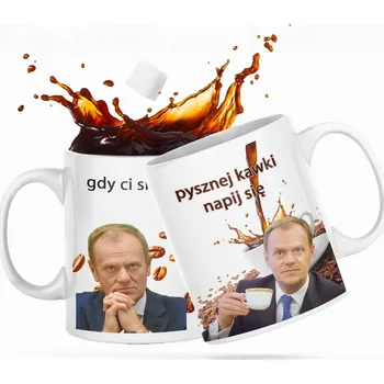 Keramický hrnek 330 ml DONALD TUSK DOBROU KÁVU