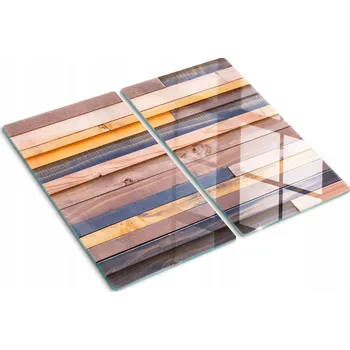 Obraz Dekorativní Desky Tvrzené Sklo Na Krájení Dřevěná stěna 2x30x52 cm