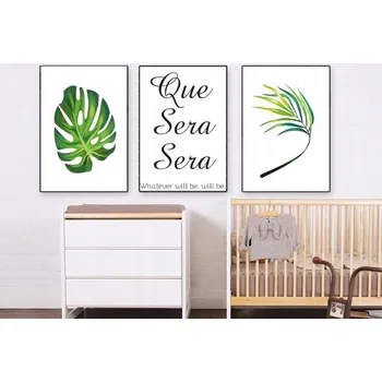 Obraz Triptych Listy Monstera Kapradí Plakáty A3 Rámy