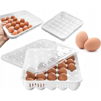 Úložný box KRABIČKA NA VEJCE x 30 ORGANIZÉR DO LEDNIČKY ORGANIZAČNÍ SKŘÍŇKY