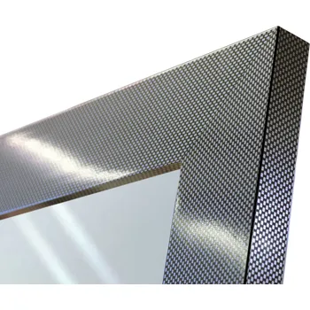 Zrcadlo Zrcadlo v rámu 110x60 vysoký lesk mřížka